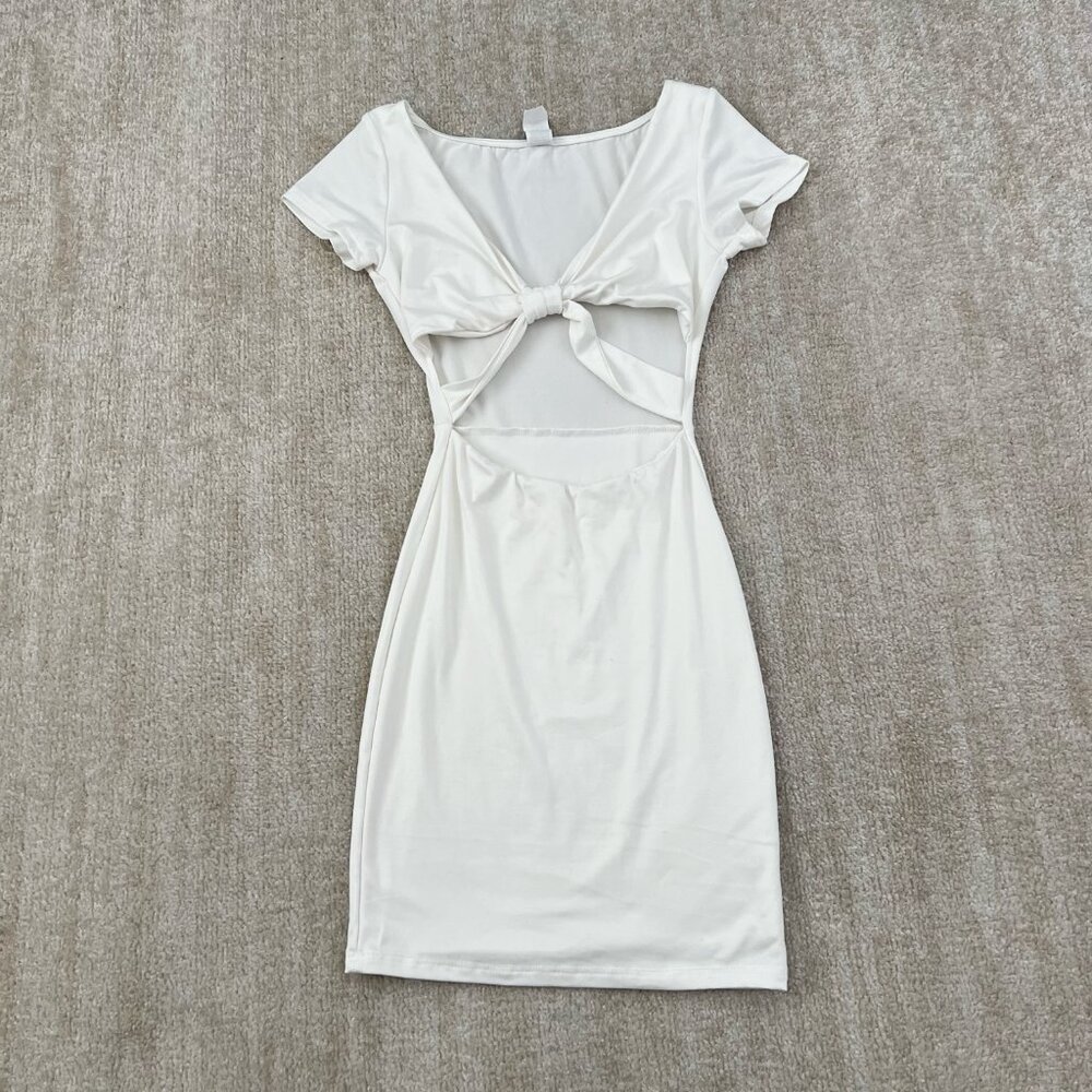 Windsor White Cutout Summer Mini Dress S